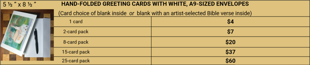 Price List - Greeting Cards