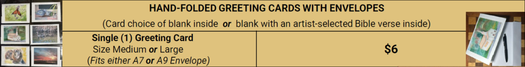 Greeting Card Price and Sizes as of 10032026